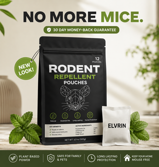 Place One Pouch. No Traps. No Poison. No Mice.